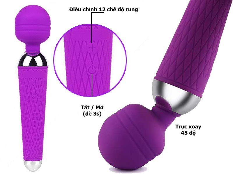 MÁY BẤM NGUYỆT XOA BÓP 10 CẤP ĐỘ - SẠC PIN - KHÔNG THẤM NƯỚC