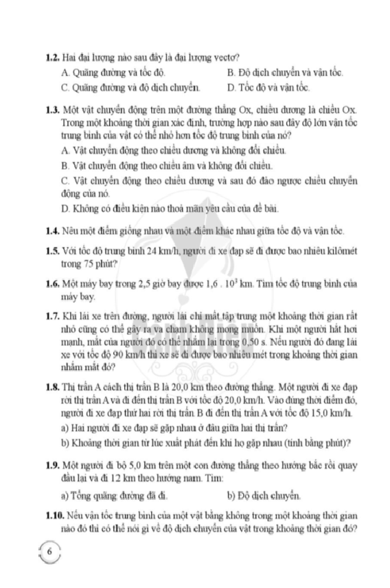 Bài Tập Vật Lí 10 - Cánh Diều