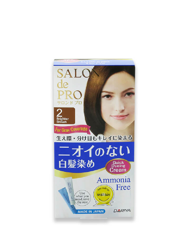 Kem Nhuộm Tóc Phủ Bạc Salon De Pro 2 (Màu Nâu Sáng Nhất)
