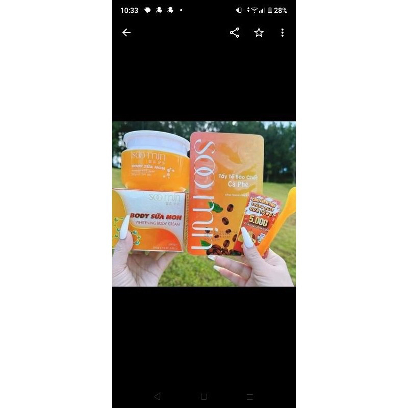 Body sữa non soo min . mua 1 được 4