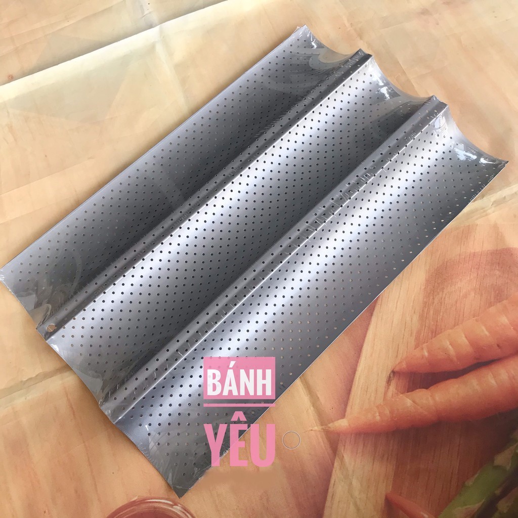 Khay Nướng Bánh Mì Baguette 3/4 Rãnh