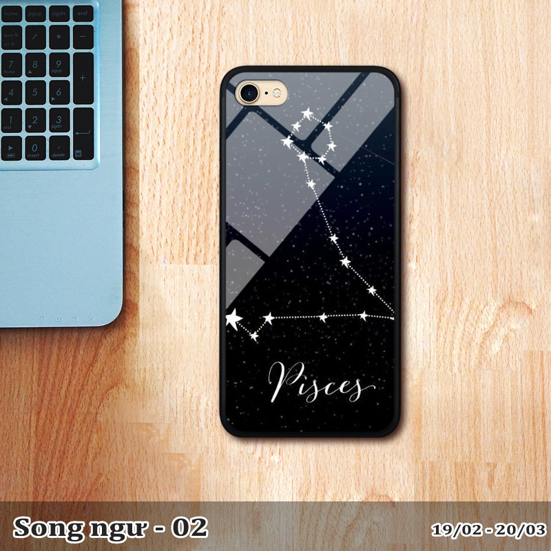 Ốp kính Iphone 7 - Iphone 8 in cung hoàng đạo