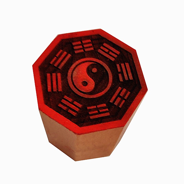 Con dấu , ấn khắc hậu thiên bát quái và thái cực