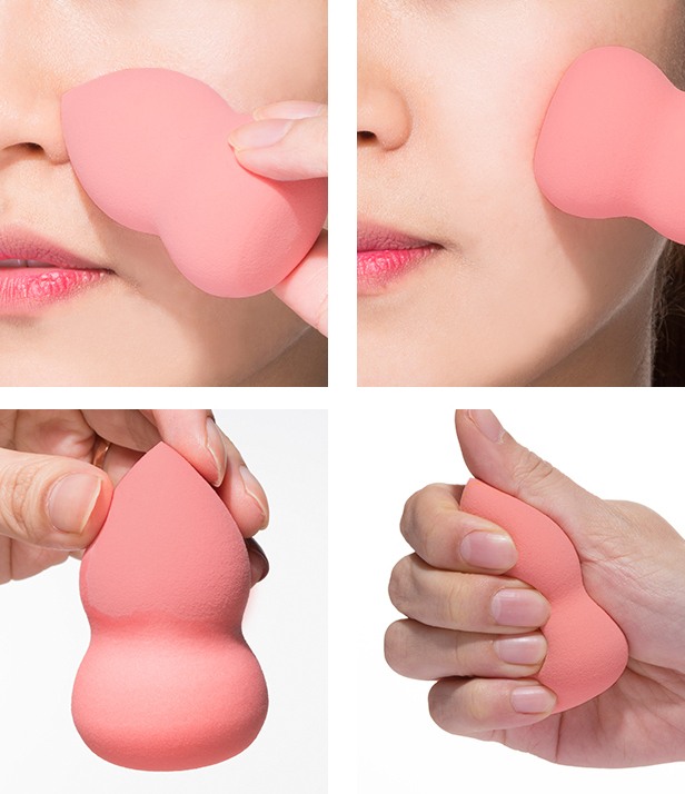[free ship] Bông mút trang điểm, đánh phấn - mút tán kem nền 3D