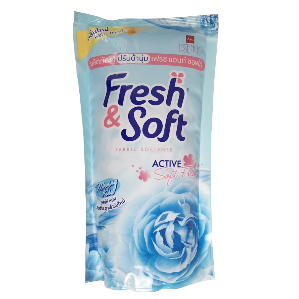 Nước xả vải fresh soft essence 500ml - túi - xả vải thái lan