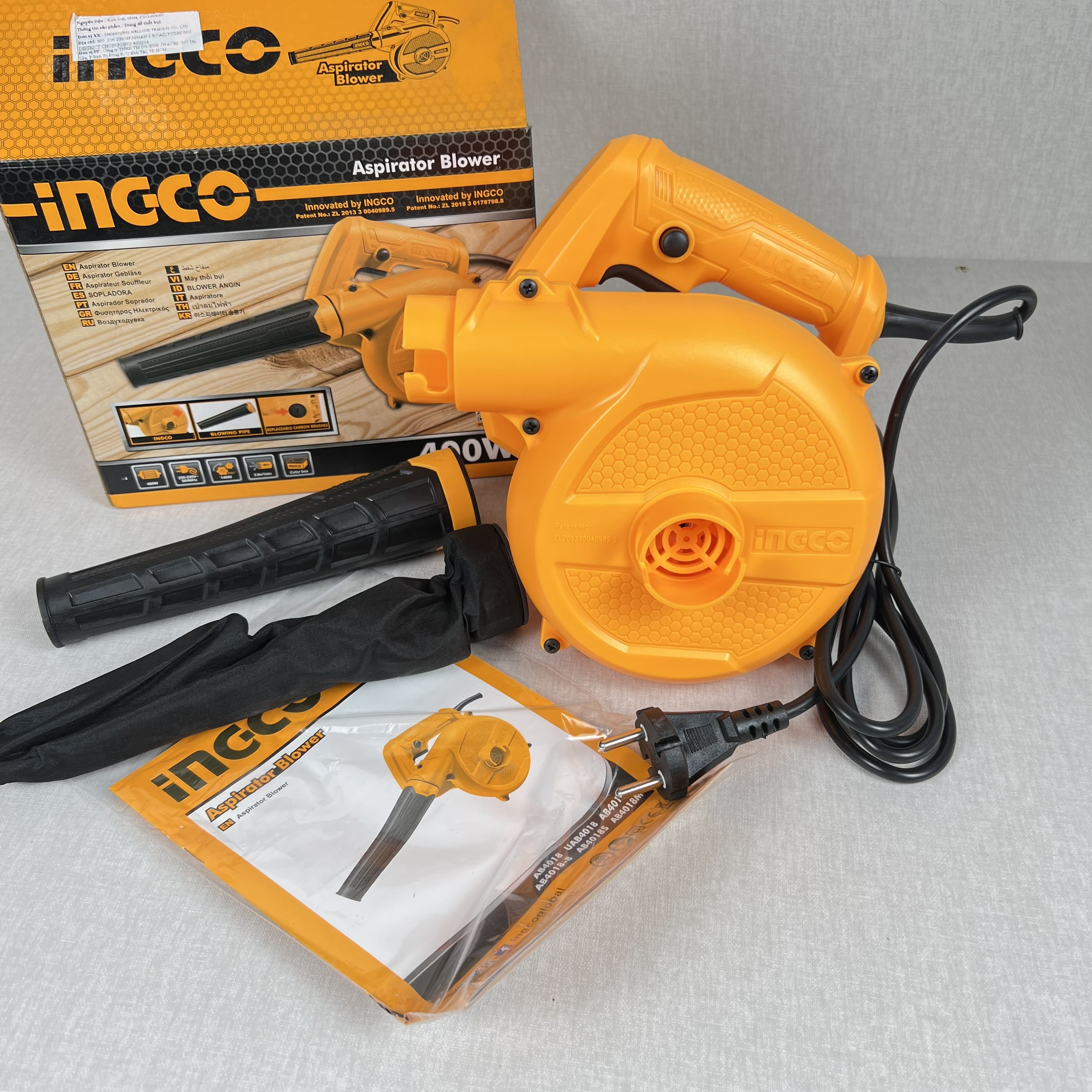 Máy thổi bụi INGCO cầm tay 400w AB4018 [ Chính Hãng ] -SHINSTORE