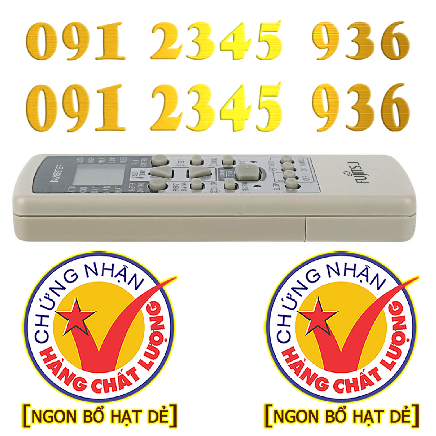 Điều khiển Fujitsu [HÀNG ĐẸP] cho điều hòa inverter. (Mẫu số 7)