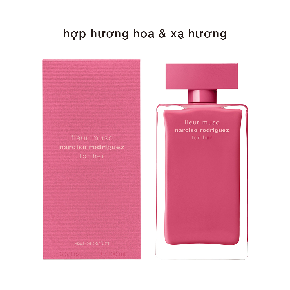 [20H | 05 - 17.01 | ƯU ĐÃI ĐẾN 23% + QUÀ TẶNG 1.740K] Nước Hoa nữ Narciso Rodriguez Fleur Musc For Her Eau De Parfum 100ml