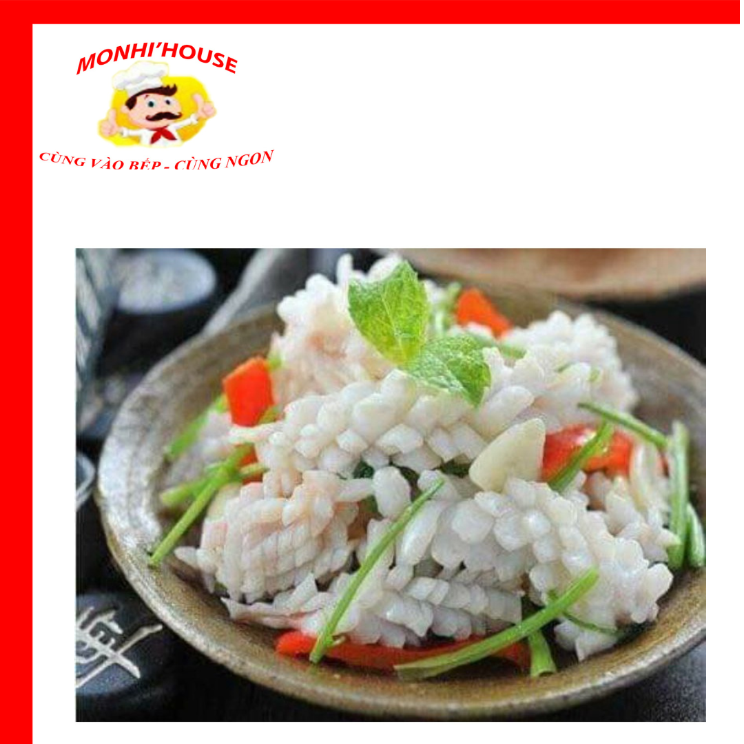 1Kg Mực tỉa hoa chiên, xào , net6,...