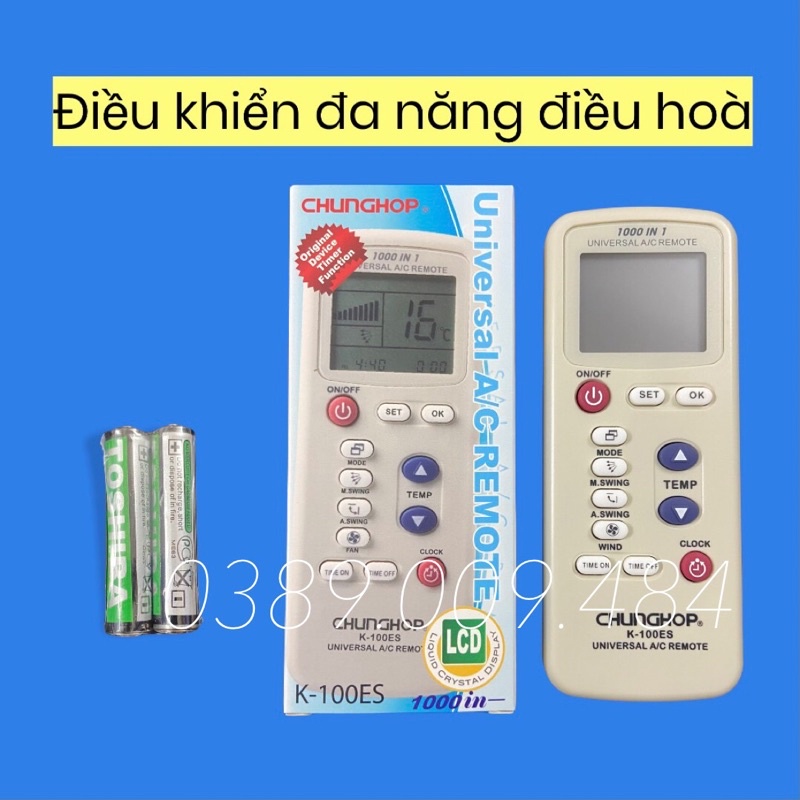 Điều khiển điều hoà đa năng chunghop