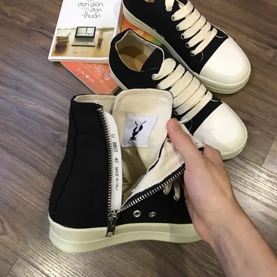 GIÀY Sneakers Nam Nữ RICK OWEN Đế Thơm Vani.