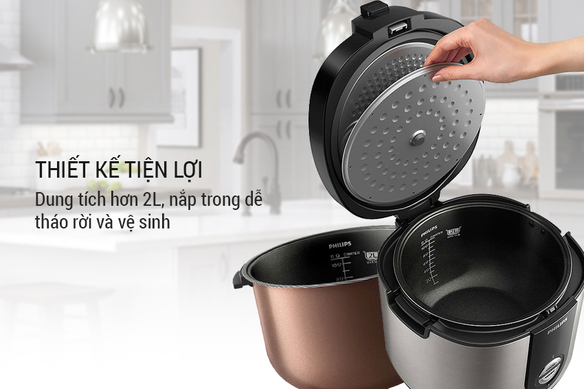 [HCM]NỒI CƠM ĐIỆN PHILIPS HD3132/66 - Hàng chính hãng