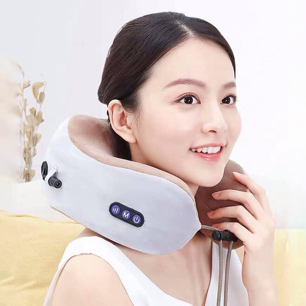[HCM]Gối mát xa cổ. Gối massage vai gáy vòng cổ chữ U đa năng .  Gối massage vòng cổ chữ U đa NăngGối Massage Vòng Cổ Chữ U Đa NăngGối mát xa cổ. Gối massage vai gáy vòng cổ chữ U đa năng .