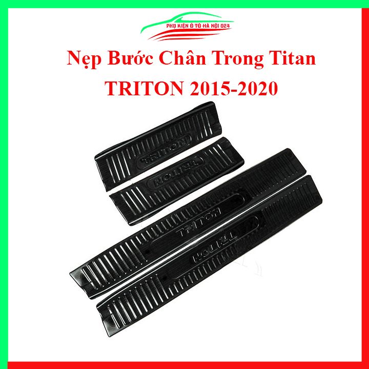 Bộ 4 nẹp bước chân trong titan triton 2015-2021