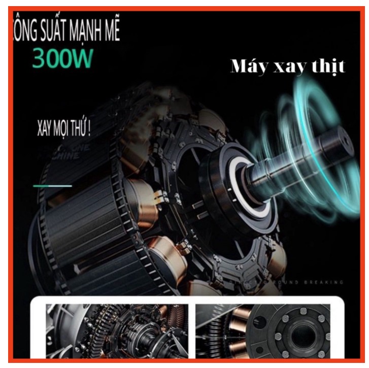 MÁY XAY THỊT ĐA NĂNG INOX 4 LƯỠI SIÊU BỀN