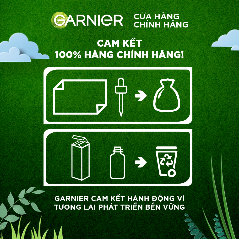 Set 5 mặt nạ tinh chất sáng da & nâng tông chiết xuất từ Sữa tươi & Vitamin C kết hợp Hyaluronic Acid - Garnier Bright Complete White Up Serum Mask 28g