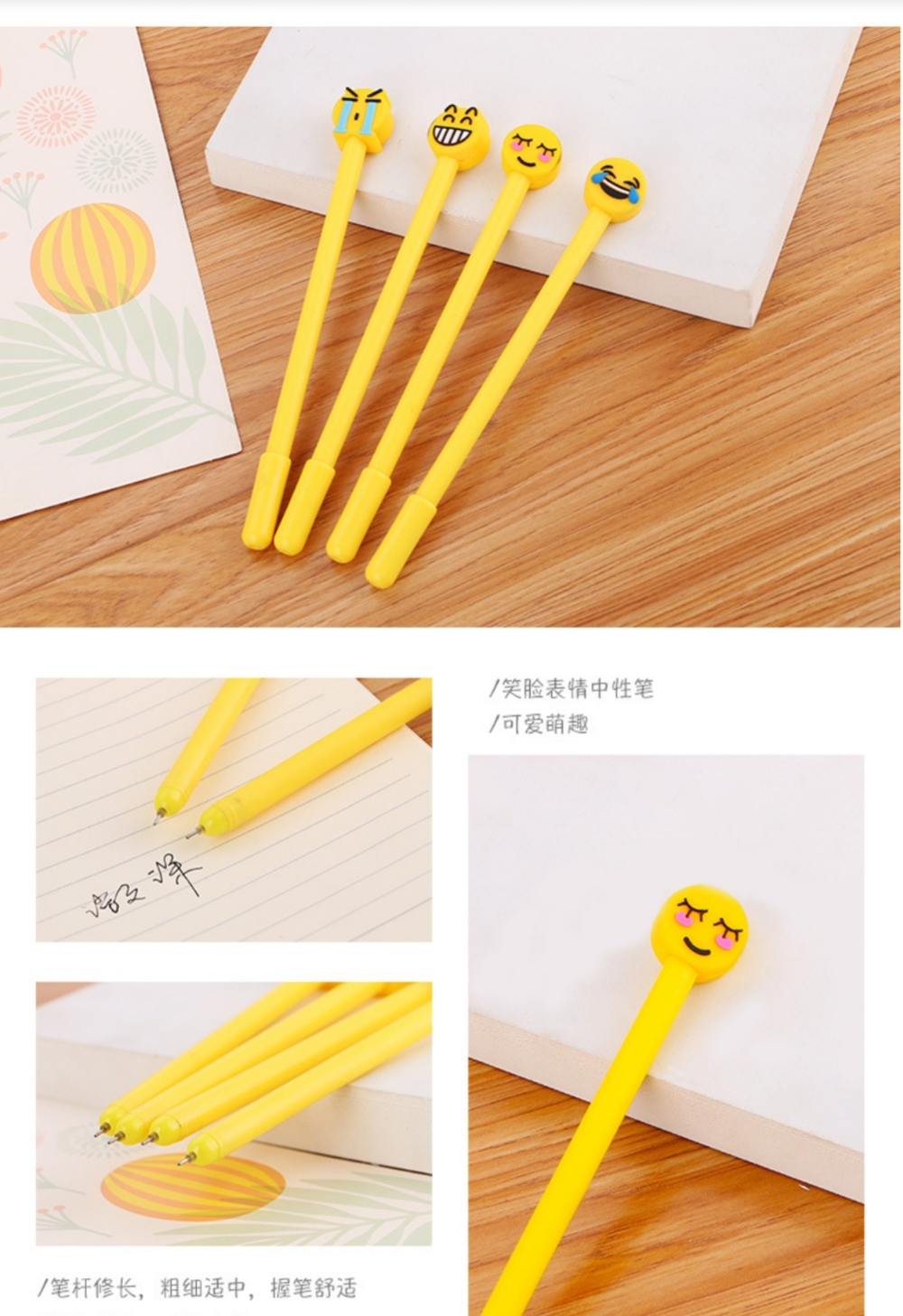 Set 3 bút bi nước cảm xúc cute