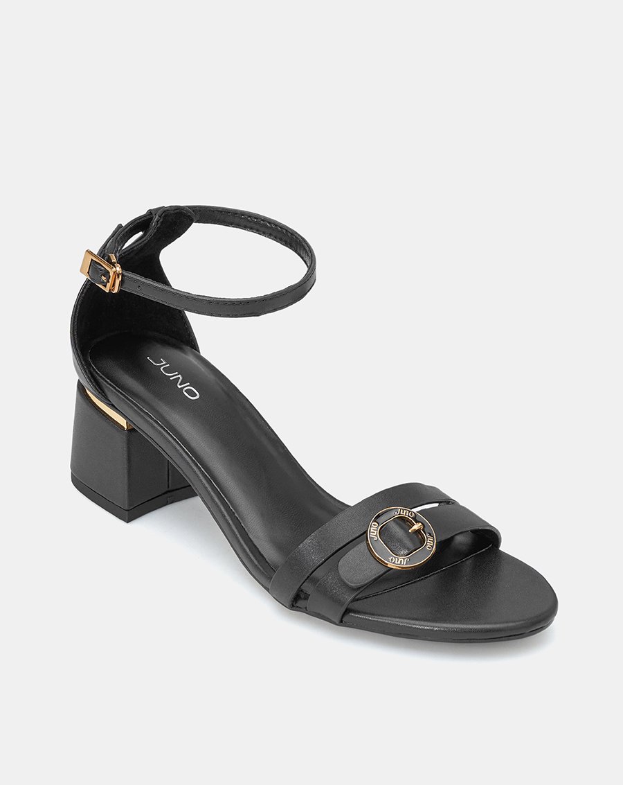 Giày Sandal Nữ 5cm Thời Trang JUNO Phối Khoá Trang Trí SD05100