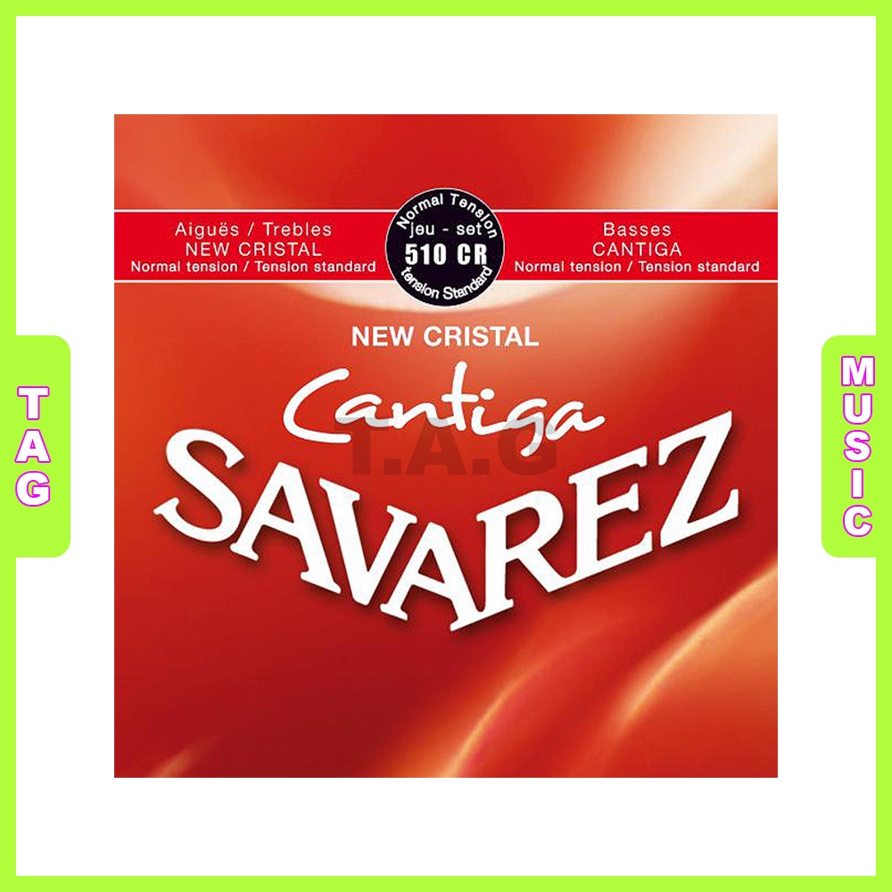Dây nylon đàn guitar classic savarez 510cr/ new cristal cantiga/ normal tension chính hãng france