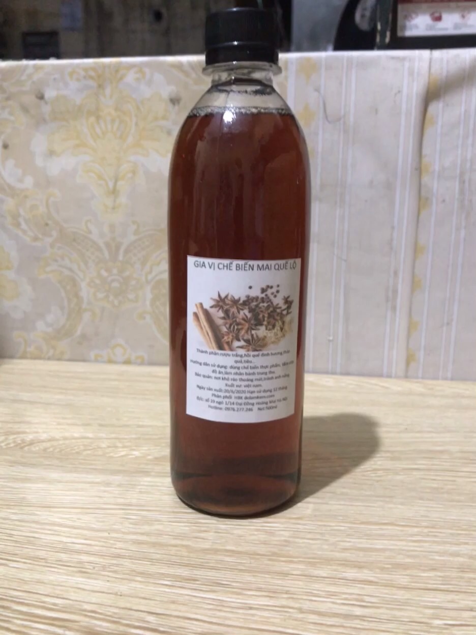 Gia vị mai quế lộ chai 500ml