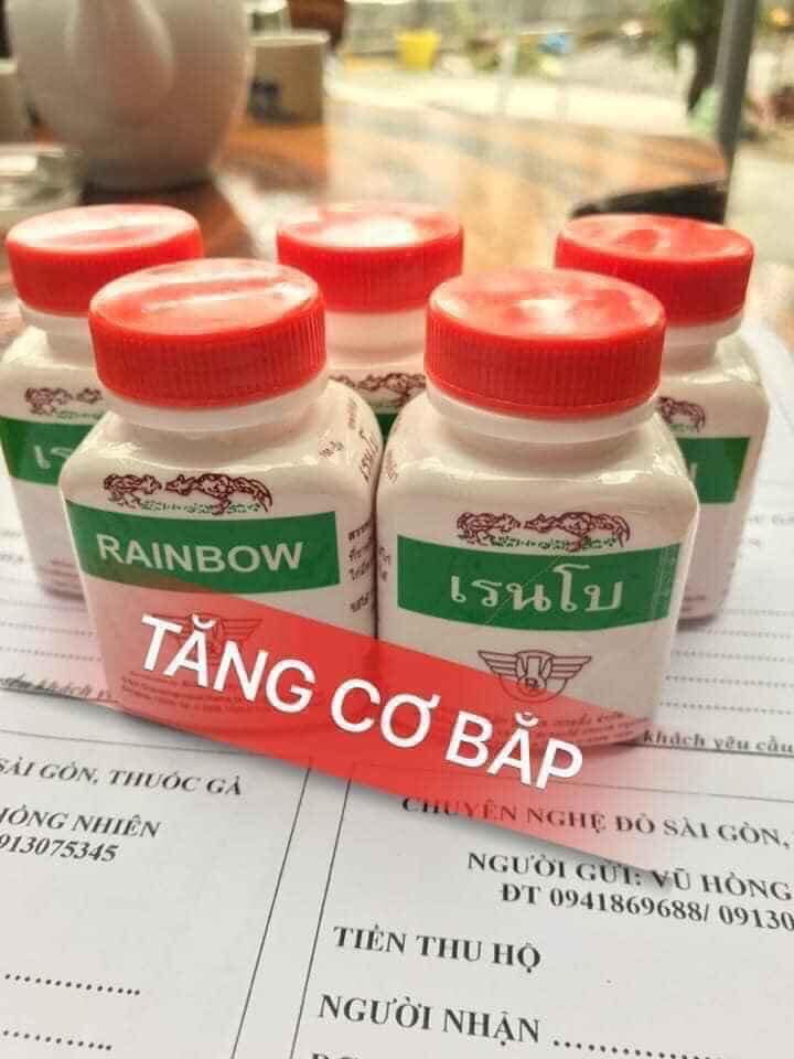 Tăng cơ bắp cho gà đá RAINBOW nở cơ rút mỡ