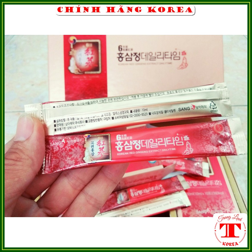Nước hồng sâm Sanga hàn quốc chính hãng, hộp 30 gói - Tăng thể lực, giảm stress, phòng ung thư - tranglinhkorea