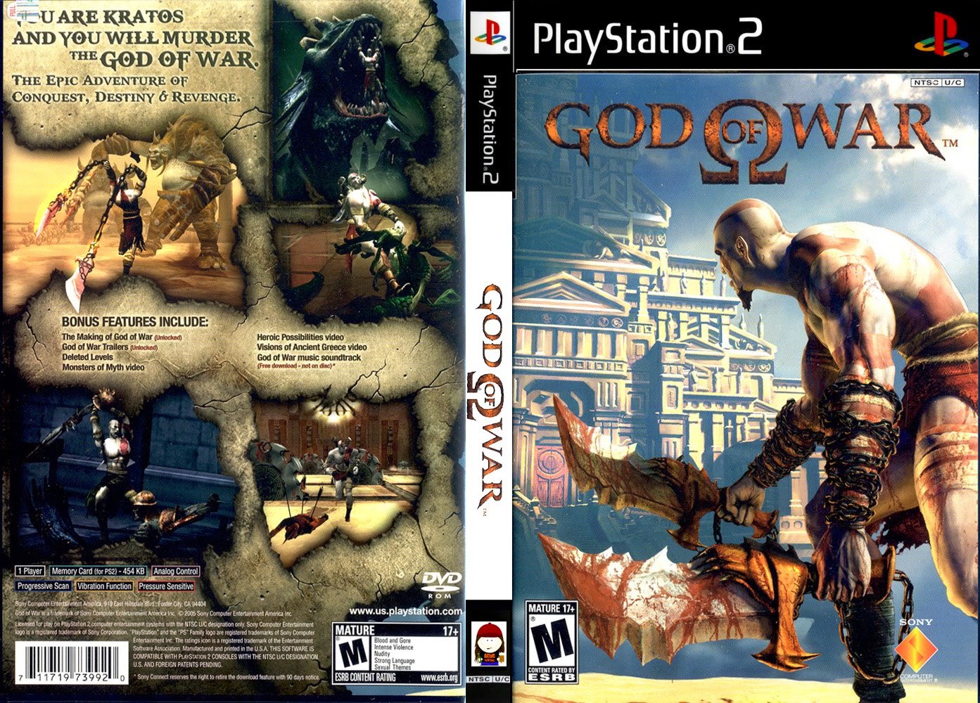 Đĩa game PS2 God Of War  (Thần Chiến Tranh).