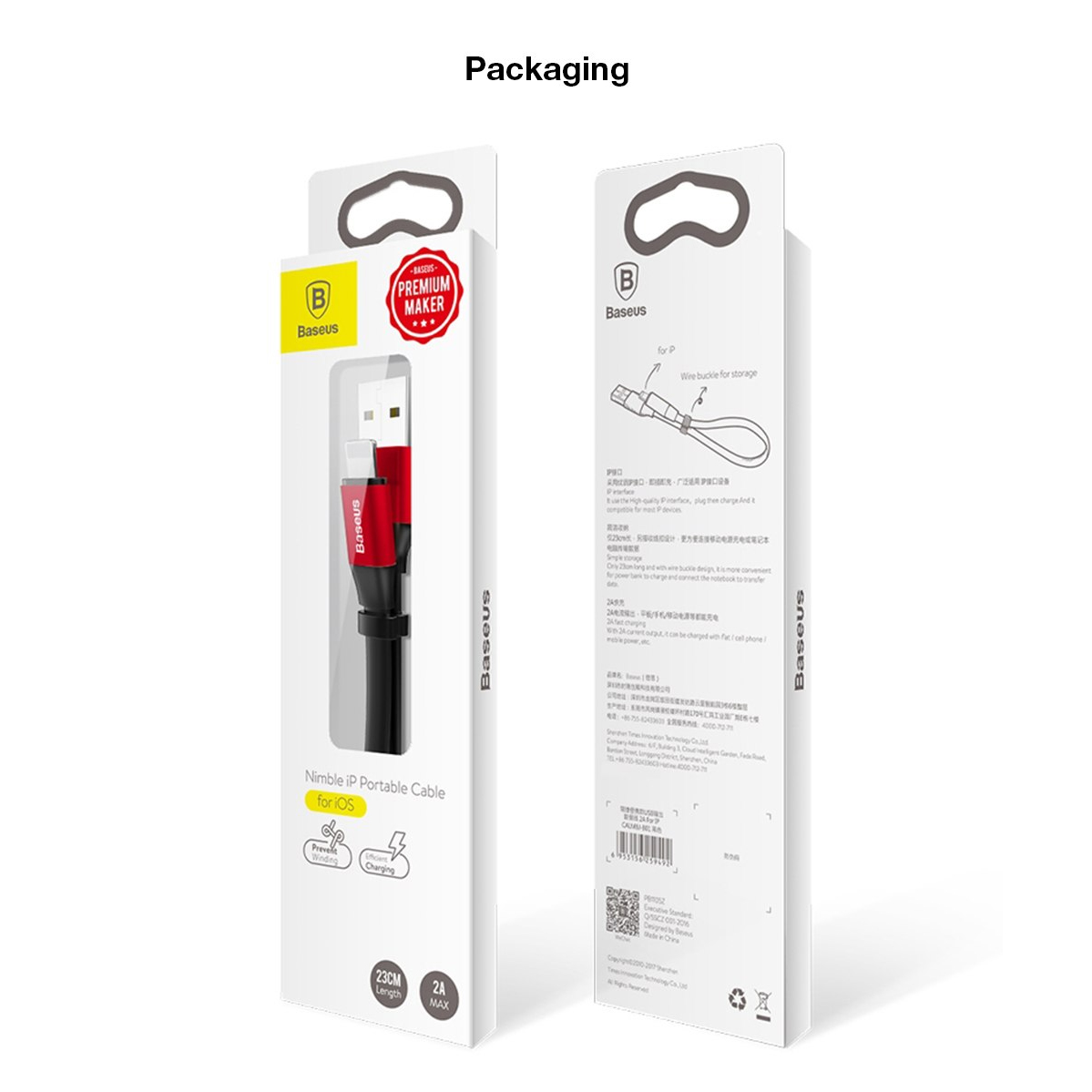 Dây cáp sạc iphone ngắn - Baseus 23cm