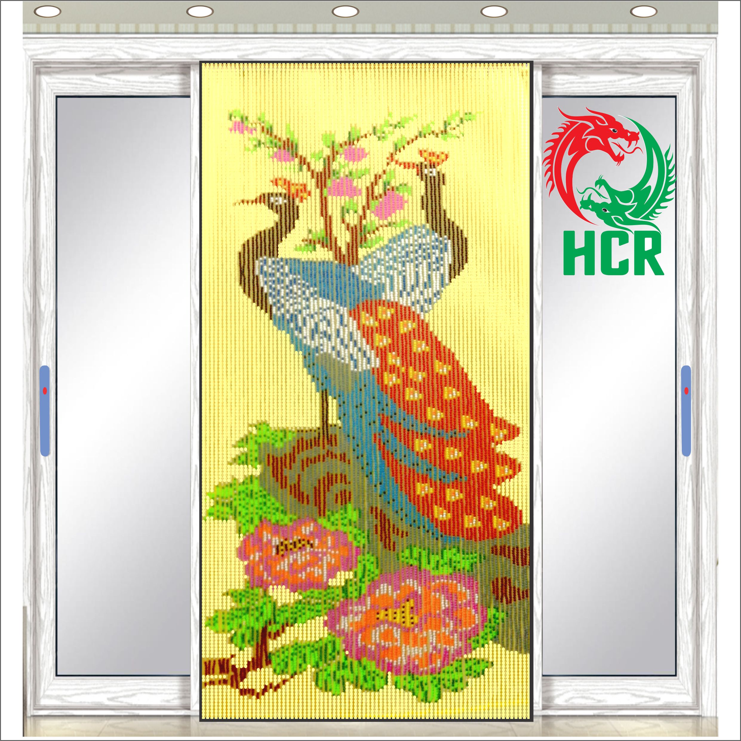 Màn hạt nhựa - Công ty Hai Con Rồng - Code 840 Công Đuôi Đỏ