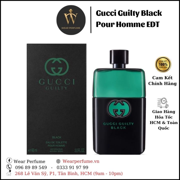 Nước hoa nam gucci guilty black pour homme edt