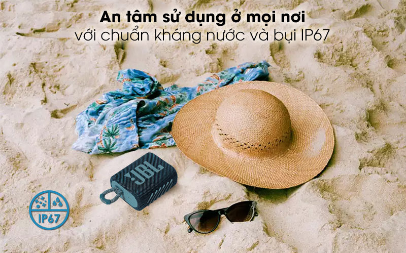 Loa Bluetooth JBL Go3 , Loa Nghe Nhạc Công Suất Lớn, Loa Bluetooth Bass Mạnh, Kháng Nước và Bụi IP67, Công Nghệ JBL Pro Sound, Kiểu Dáng Di Động, Kết Nối Bluetooth 5.1, BH uy tín 1 đổi 1