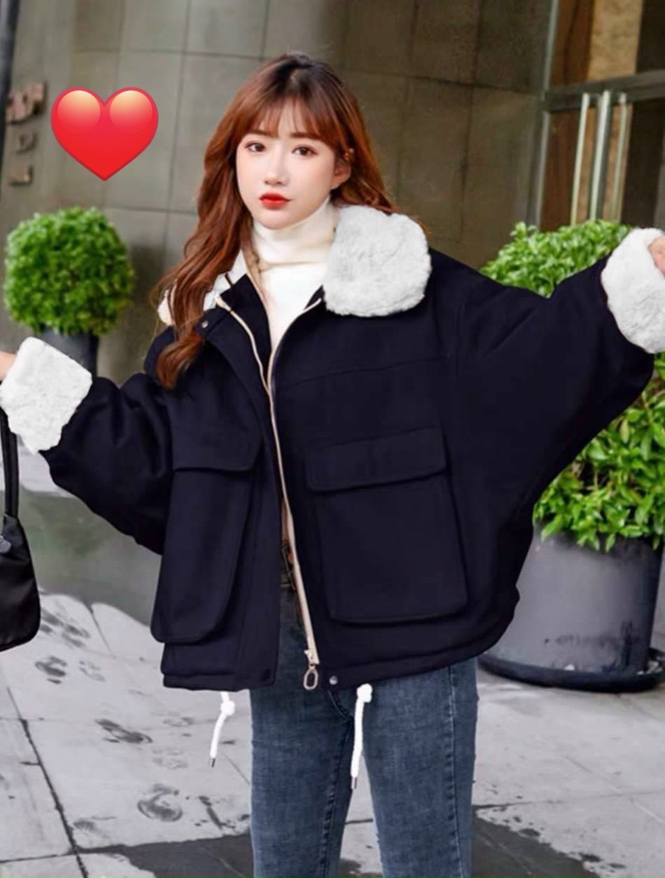 [25-27.4 Hoàn tiền 15%] (ẢNH SHOP CHỤP) ÁO KAKI LÓT LÔNG HÀN QUỐC CỔ BẺ CỰC ĐẸP-JUNA STORE 24H-NH 0301
