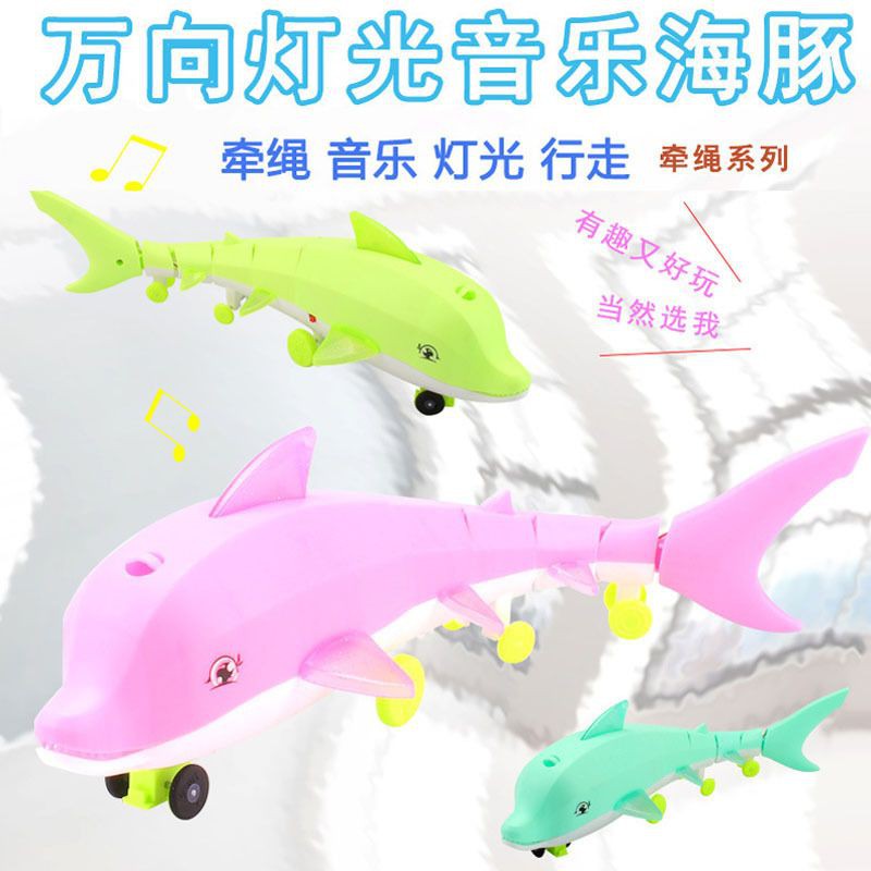 Đồ chơi cá heo chạy pin nhạc đèn 2028