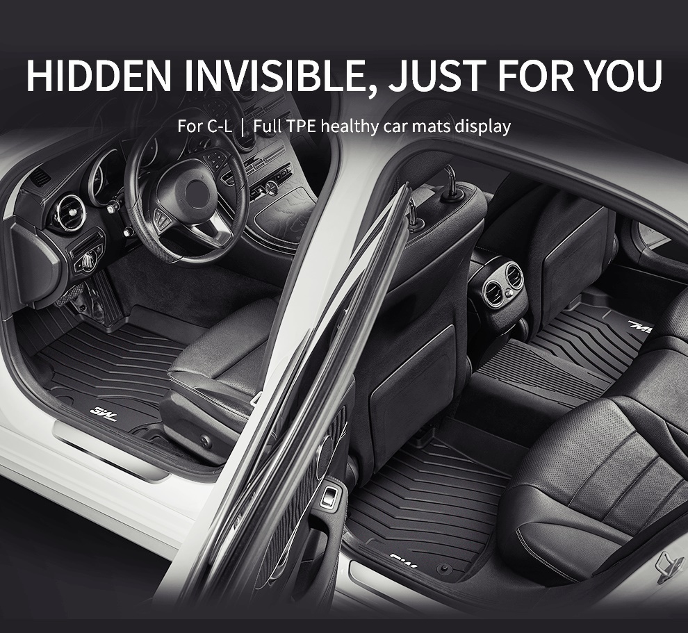 Thảm lót sàn ô tô Mercedes-benz GLC chất liệu TPE cao cấp, thiết kế tinh sảo sang trọng, không mùi, thương hiệu Macsim 3w