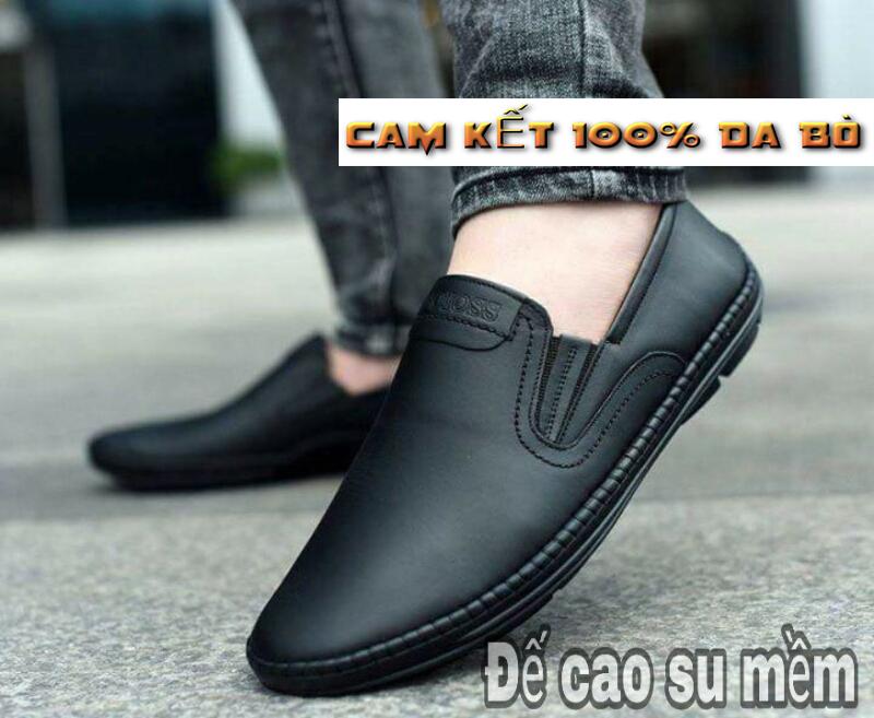 Men's Loafers, Men's Cowhide Shoes (Free Xi)