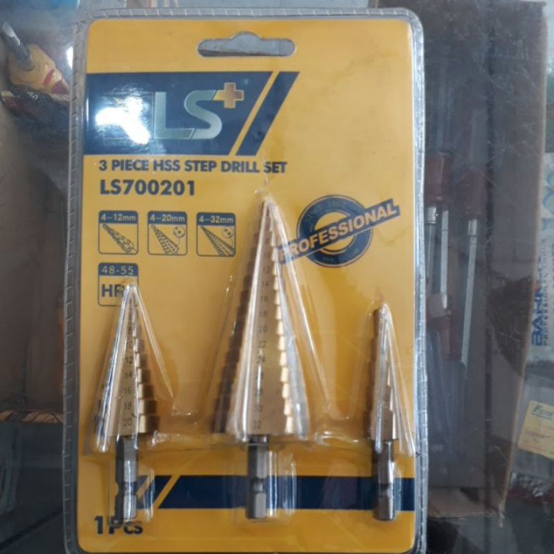 Bộ 3 mũi khoan tháp thẳng ls