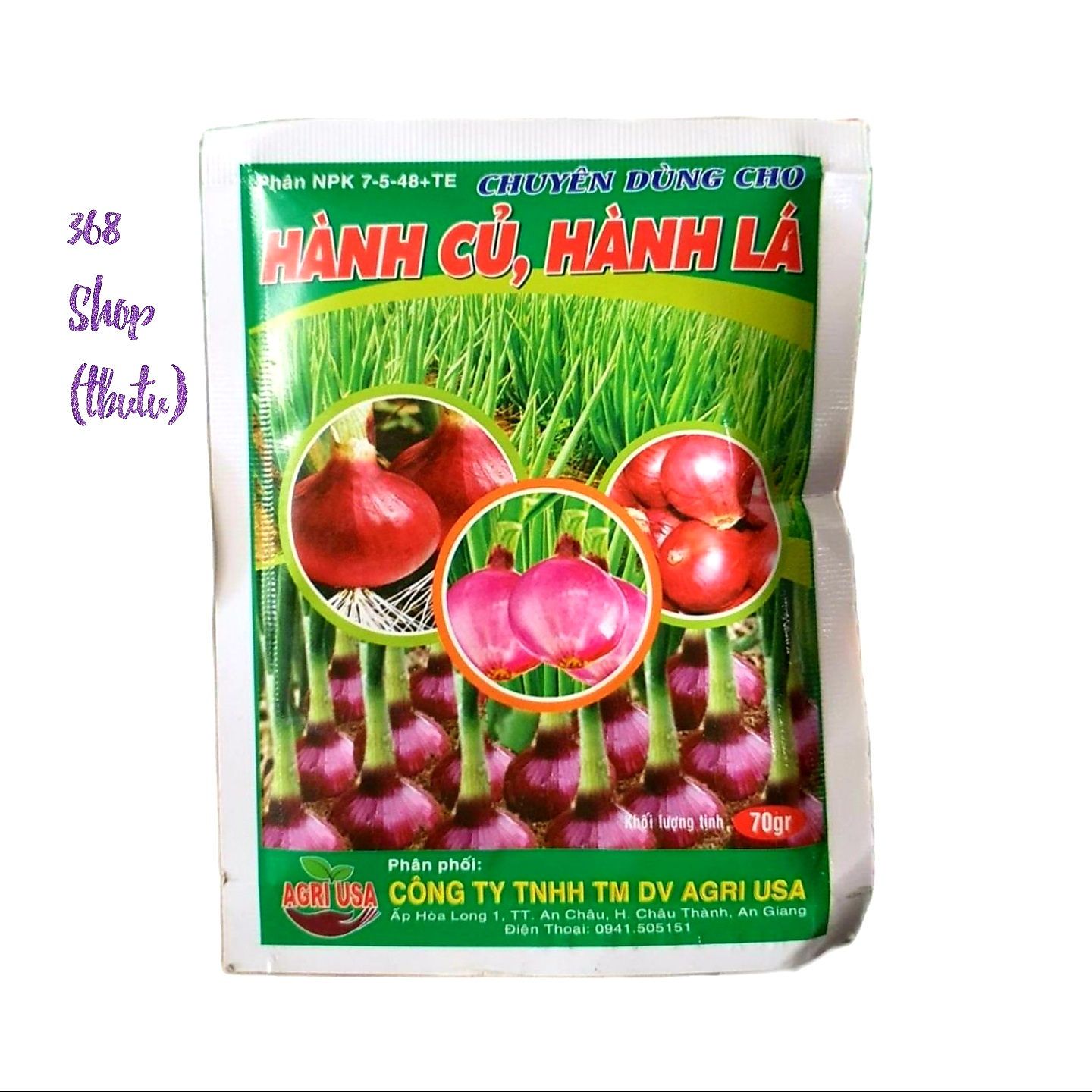 💎 HÀNH CỦ - HÀNH LÁ (70g)💖 Giúp TO CỦ, MÀU SẮC ĐẸP, NẶNG KÝ, TĂNG NĂNG SUẤT.. Phân bón lá Npk 78-5-48+TE
