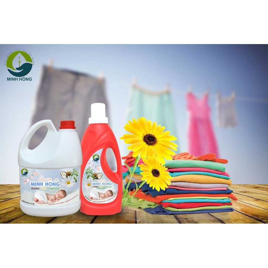 Nước giặt xả organic Minh Hồng 2 lít