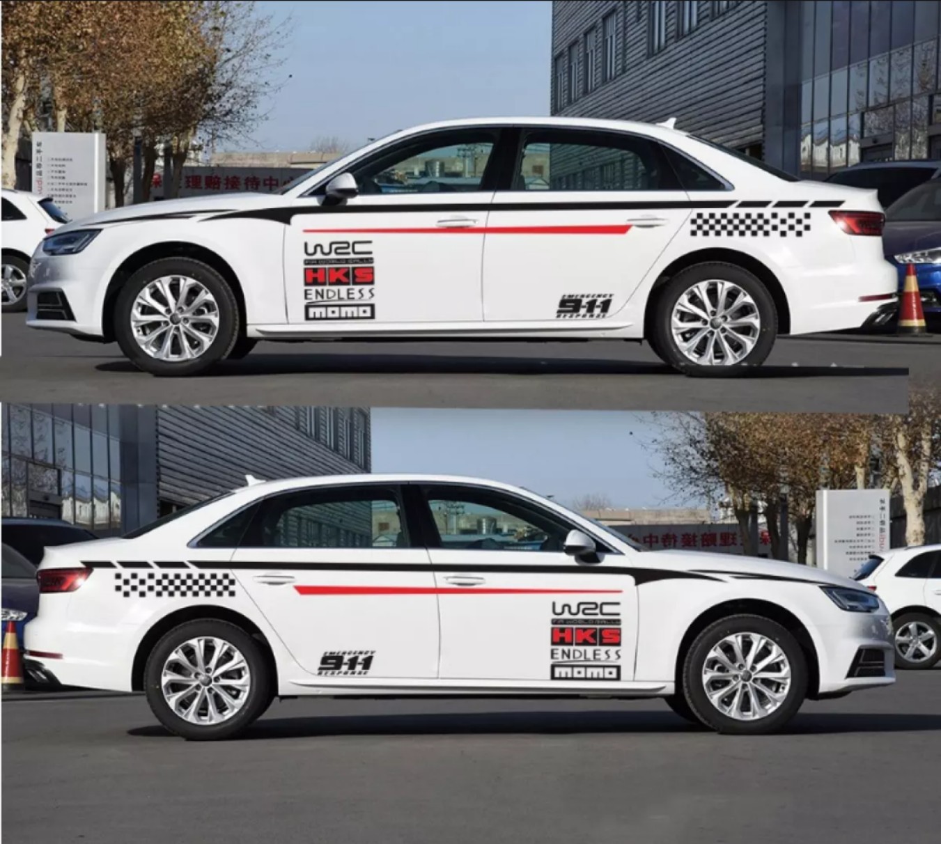 Tem dán sườn xe thể thao