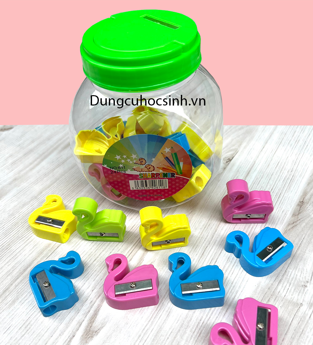 Lon 24 cái gọt chuốt bút chì hình thiên nga 611