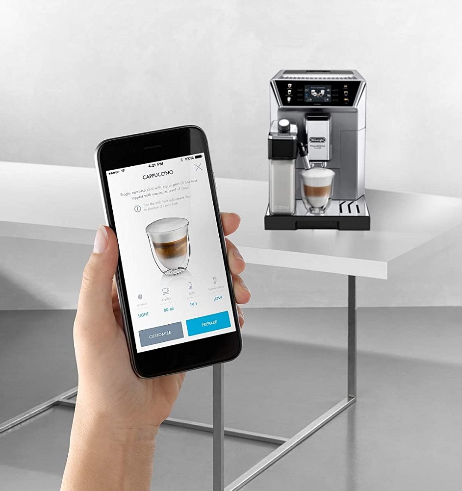 Máy Pha Cà Phê Tự Động DeLonghi PrimaDonna Class ECAM 550.85.MS, Delonghi Coffee Maker, Máy Pha Cafe, Espresso, Capuccino, Kết Nối App, 19 Bar, 2L, Tự Vệ Sinh, Bình Tạo Bọt Rời, Nhập Italy, BH 12 Tháng