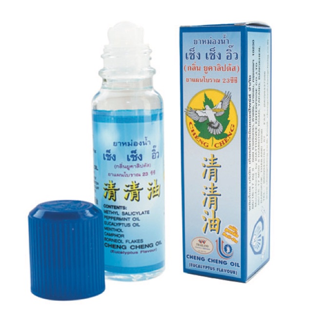Chai Dầu gió dạng lăn Cheng Cheng Oil xuất xứ Thái Lan