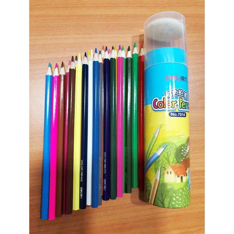 (1 Cốc 18 Cây) Bút chì 18 màu Deli 7013
