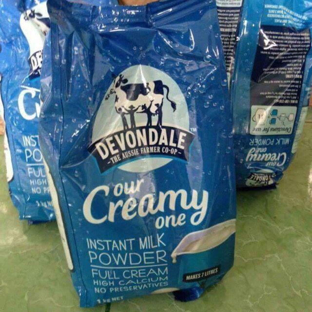 DATE T12/2024 SỮA BỘT  TÚI DEVONDALE NGUYÊN KEM 1KG-ÚC