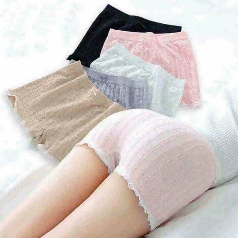 Quần mặc trong váy gân mix ren co dãn 4 chiều