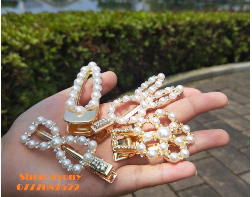 [HCM]kẹp tóc mái mỏ vịt hình hoa