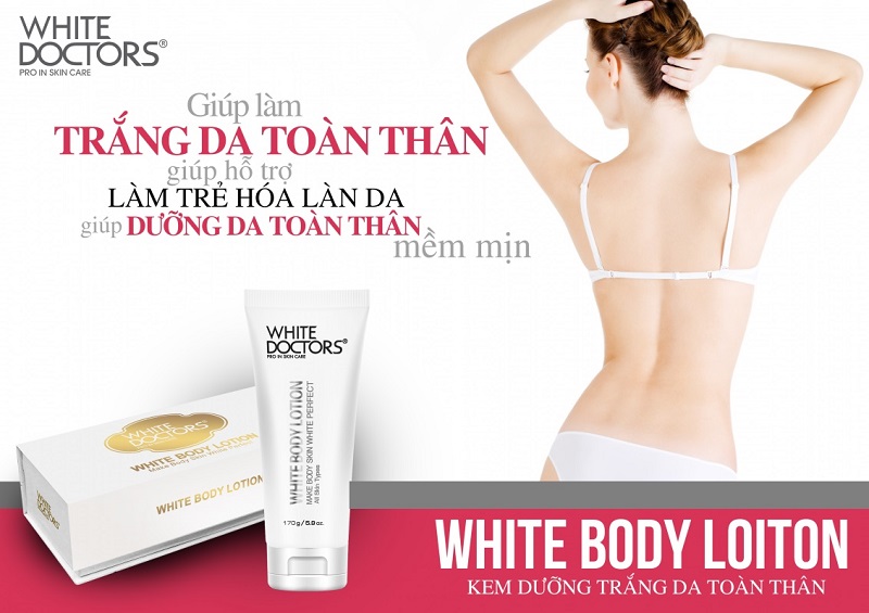 [HCM]KEM DƯỠNG THỂ TRẮNG TOÀN THÂN WHITE DOCTORS BODY LOTION -