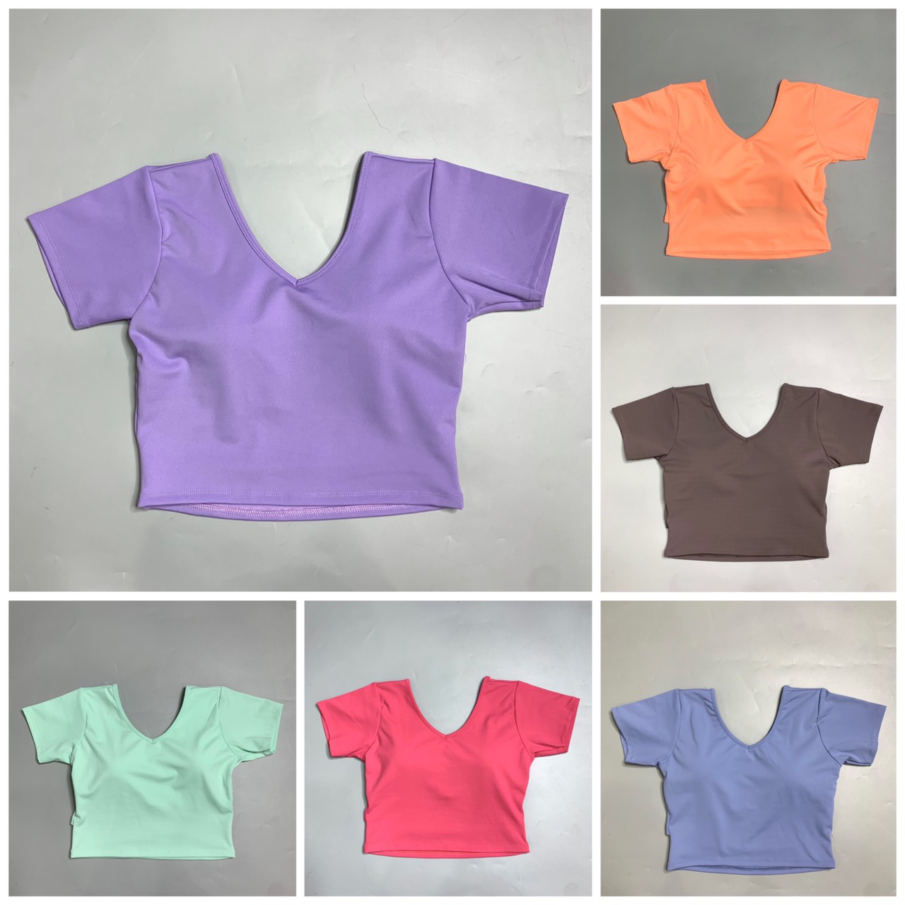 Áo Croptop Kèm Mút Cổ Tim Đắp Chéo Lưng Vải Thun Lạnh
