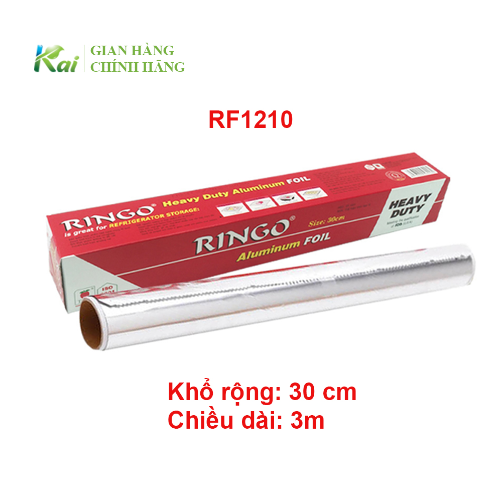Giấy bạc màng nhôm nướng bọc thực phẩm nhãn hiệu ringo thp loại rf1210/rf1810