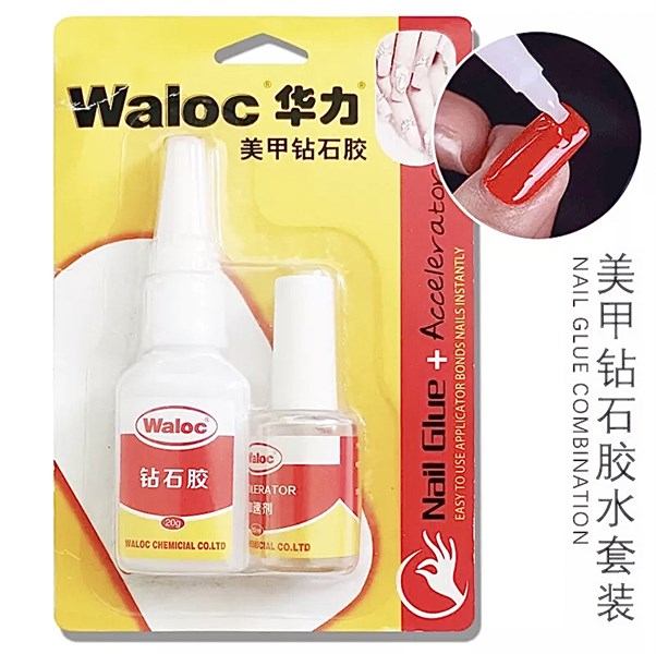 Keo dán móng & đính đá Waloc (Chai)